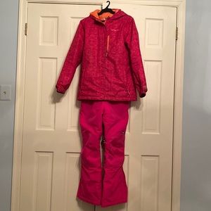 Girls Lands End ski pants (14) and Columbia ski jacket (XL)